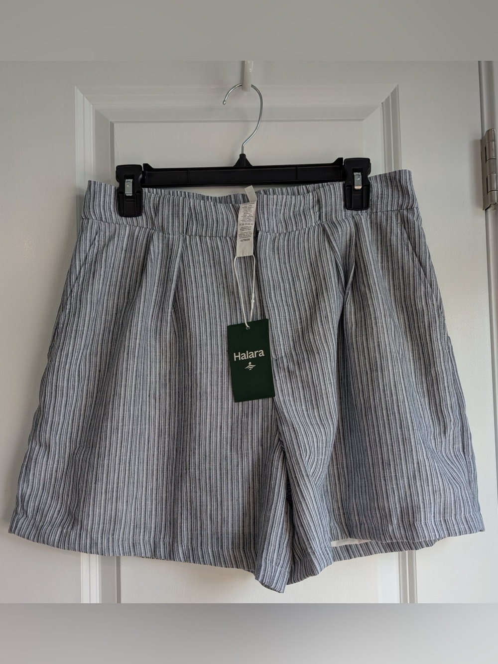 Halara Women’s High Waisted Casual Linen-Feel Baggy Shorts Pockets NWT Sz Medium